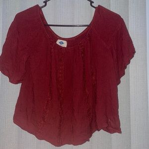 Red small women top